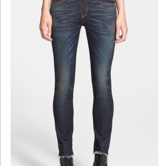 Rag & Bone mid-rise crop skinny jeans - Picture 3 of 14